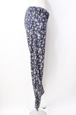 画像2: axes femme / 花柄レギンス  紺 Y-25-07-21-114-AX-PA-SZ-ZY