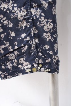 画像4: axes femme / 花柄レギンス  紺 Y-25-07-21-114-AX-PA-SZ-ZY