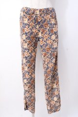 axes femme / 花柄レギンス  紺 Y-25-07-21-115-AX-PA-SZ-ZI