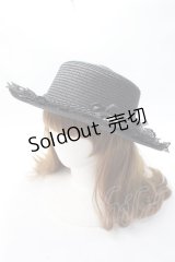 axes femme / 巻きバラレースカンカン帽  黒 Y-25-07-21-016-AX-AC-AS-ZY