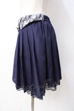 画像2: axes femme / プリーツスカート  紺 Y-25-07-21-118-AX-SK-SZ-ZY