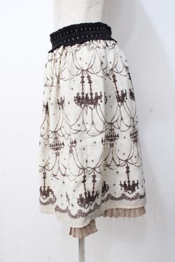 画像2: axes femme / シャンデリア柄スカート  生成り Y-25-07-21-122-AX-SK-SZ-ZY