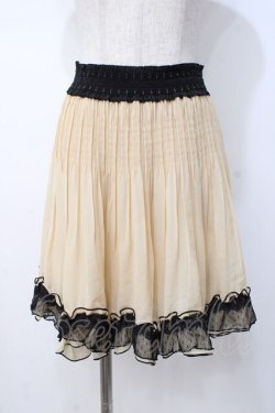 画像1: axes femme / プリーツスカート  生成り Y-25-07-21-124-AX-SK-SZ-ZY