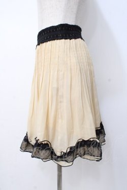画像2: axes femme / プリーツスカート  生成り Y-25-07-21-124-AX-SK-SZ-ZY