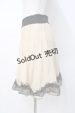 画像2: axes femme / プリーツスカート  生成り Y-25-07-21-124-AX-SK-SZ-ZI