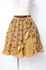 axes femme / 美女と野獣スカート  イエロー Y-25-07-21-126-AX-SK-SZ-ZY
