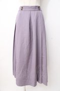 axes femme / プリーツロングスカート  ラベンダー Y-25-07-21-127-AX-SK-SZ-ZY