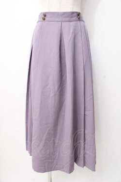 画像1: axes femme / プリーツロングスカート  ラベンダー Y-25-07-21-127-AX-SK-SZ-ZY