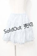 axes femme / シャドーチェックペチ的ミニスカート M サックス Y-25-07-21-129-AX-SK-SZ-ZI