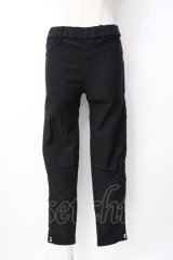 axes femme / 裾デザインストレッチパギンス M 黒 Y-25-07-21-130-AX-PA-SZ-ZI
