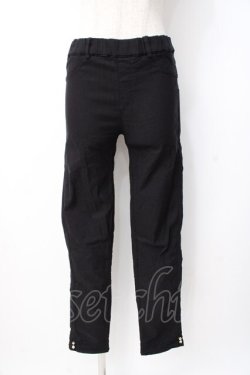画像1: axes femme / 裾デザインストレッチパギンス M 黒 Y-25-07-21-130-AX-PA-SZ-ZY