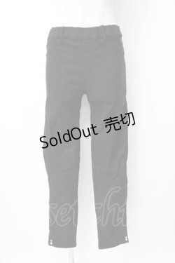 画像1: axes femme / 裾デザインストレッチパギンス M 黒 Y-25-07-21-130-AX-PA-SZ-ZI