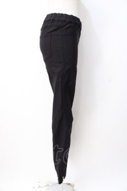 画像2: axes femme / 裾デザインストレッチパギンス M 黒 Y-25-07-21-130-AX-PA-SZ-ZY