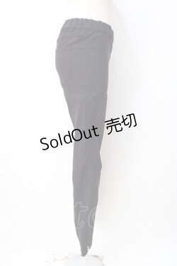 画像2: axes femme / 裾デザインストレッチパギンス M 黒 Y-25-07-21-130-AX-PA-SZ-ZI
