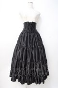 ATELIER PIERROT / ロングコルセットスカート  黒 Y-25-07-21-134-EL-SK-SZ-ZY
