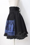 画像2: Moi-meme-Moitie / ホーリーステンドグラスプリントスカート 2 ブラック×ブルー Y-25-07-21-136-MO-SK-SZ-ZY (2)