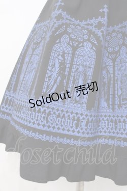 画像5: Moi-meme-Moitie / ホーリーステンドグラスプリントスカート 2 ブラック×ブルー Y-25-07-21-136-MO-SK-SZ-ZY