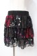 画像1: Hysteric / スカル×コウモリティアードスカート F 黒 Y-25-07-21-139-PU-SK-SZ-ZY (1)