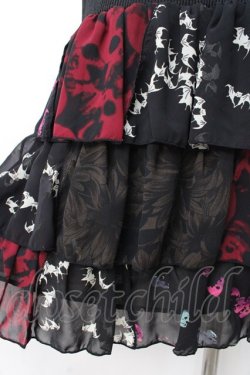 画像4: Hysteric / スカル×コウモリティアードスカート F 黒 Y-25-07-21-139-PU-SK-SZ-ZY