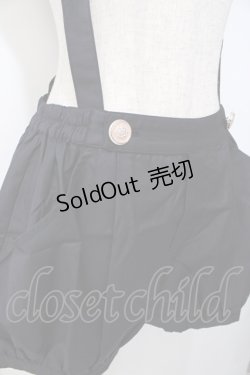 画像4: Blue rouge / サス付きかぼちゃパンツ  黒 Y-25-07-21-142-CA-PA-SZ-ZY