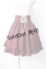 Blue rouge / レースアップスカート F ワイン Y-25-07-21-143-CA-SK-SZ-ZY