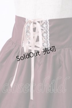画像5: Blue rouge / レースアップスカート F ワイン Y-25-07-21-143-CA-SK-SZ-ZY