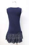 画像3: axes femme / 裾レースタンクトップ  紺 Y-25-07-21-021-AX-TO-AS-ZT014 (3)