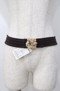 axes femme / リース風パールゴムベルト  ゴールド Y-25-07-21-004-AX-ZA-SZ-ZY
