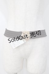 axes femme / リース風パールゴムベルト  ゴールド Y-25-07-21-004-AX-ZA-SZ-ZY