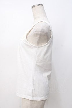 画像2: axes femme / シフォンバラ×パールタンク  白 Y-25-07-21-024-AX-TO-AS-ZY