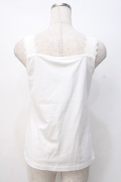 画像3: axes femme / シフォンバラ×パールタンク  白 Y-25-07-21-024-AX-TO-AS-ZY