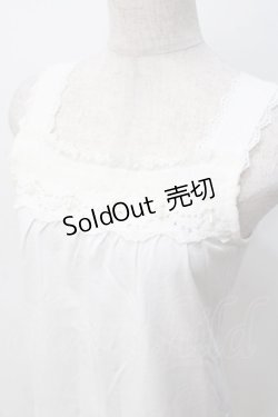 画像4: axes femme / シフォンバラ×パールタンク  白 Y-25-07-21-024-AX-TO-AS-ZY