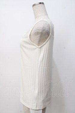 画像2: axes femme / 繊細レースタンク  紺 Y-25-07-21-026-AX-TO-AS-ZY