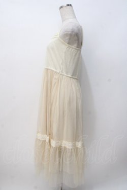 画像2: axes femme / チュール重ねインナーワンピース  生成り Y-25-07-21-027-AX-OP-SZ-ZY