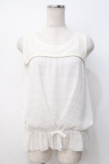 画像1: axes femme / レース切替タンクトップ  白 Y-25-07-21-028-AX-TO-SZ-ZI (1)