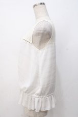 画像2: axes femme / レース切替タンクトップ  白 Y-25-07-21-028-AX-TO-SZ-ZI (2)