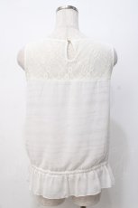 画像3: axes femme / レース切替タンクトップ  白 Y-25-07-21-028-AX-TO-SZ-ZI (3)