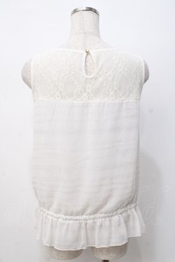 画像3: axes femme / レース切替タンクトップ  白 Y-25-07-21-028-AX-TO-SZ-ZY