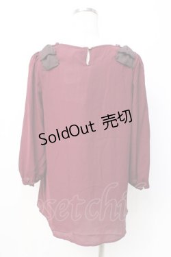 画像3: axes femme / シフォンレーストップス  ワイン Y-25-07-21-030-AX-TO-SZ-ZI