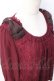 画像4: axes femme / シフォンレーストップス  ワイン Y-25-07-21-030-AX-TO-SZ-ZY (4)