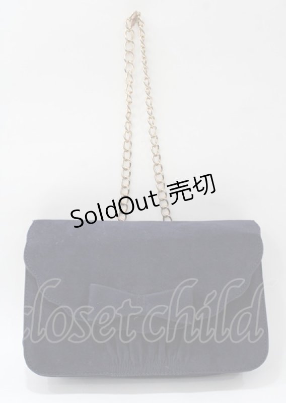 画像1: LIZ LISA / スカラップリボンバック  紺 Y-25-07-22-001-LO-BG-SZ-ZTK024 (1)