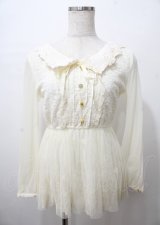LIZ LISA / お花レース×ドットチュールワンピース 0 生成り Y-25-07-22-029-LO-OP-SZ-ZI