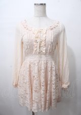 LIZ LISA / レース切替ワンピース 0 ピンク Y-25-07-22-031-LO-OP-SZ-ZI