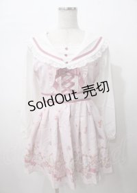 LIZ LISA / メイクアップラビット柄ワンピース 0 ピンク Y-25-07-22-039-LO-OP-SZ-ZY