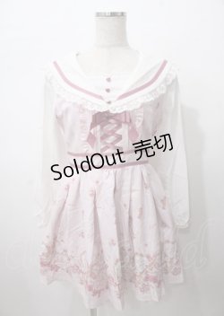 画像1: LIZ LISA / メイクアップラビット柄ワンピース 0 ピンク Y-25-07-22-039-LO-OP-SZ-ZY