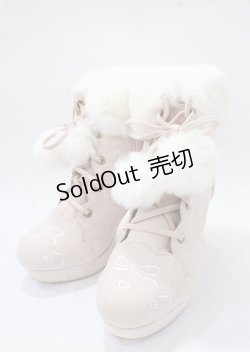 画像1: LIZ LISA / 刺繍ショートブーツ L ピンク Y-25-07-22-005-LO-SH-SZ-ZY