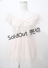 LIZ LISA / プリーツトップス 0 ピンク Y-25-07-22-044-LO-TO-SZ-ZY