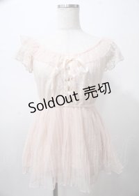 LIZ LISA / プリーツトップス 0 ピンク Y-25-07-22-044-LO-TO-SZ-ZY
