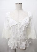 LIZ LISA / はしごレーススクエアブラウス 0 オフ白 Y-25-07-22-051-LO-BL-SZ-ZY