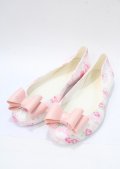 LIZ LISA / Sweet Roseレインシューズ 37 ピンク Y-25-07-22-006-LO-SH-SZ-ZY